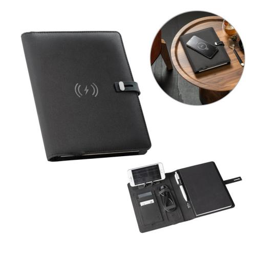 EMERGE A5 FOLDER. Conférencier A5 avec chargeur sans fil