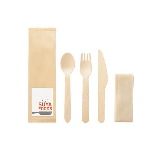SUYA. Wooden cutlery set