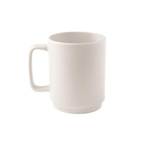 MIGHTY. Ceramic mug with cylindrical body