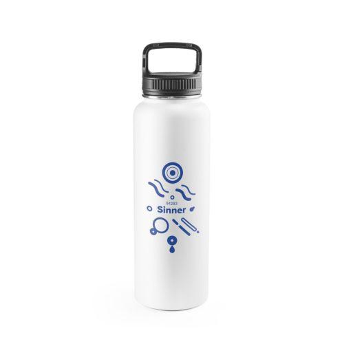 SINNER. Bouteille en acier inoxydable recyclé à 90 % d'une grande capacité allant jusqu'à 1200 mL
