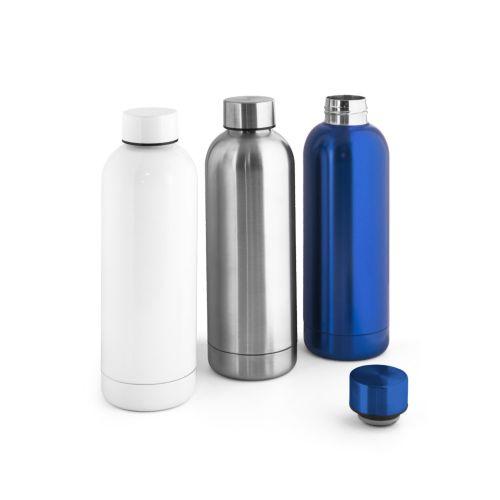 ODIN METTALIC. Bottle in 90% recycled stainless steel 550 mL