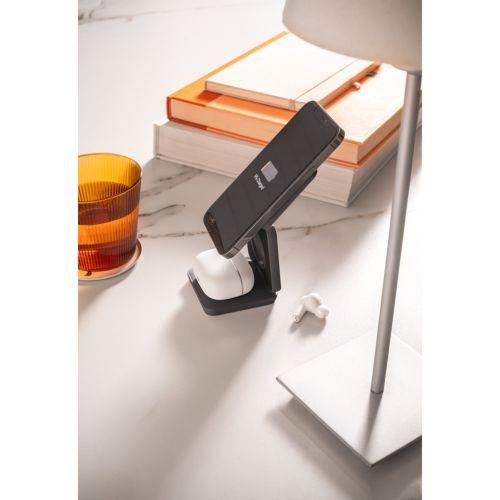 BROGLIE. Chargeur magnétique sans fil ultra-rapide 15W 3-en-1 en 100% rABS