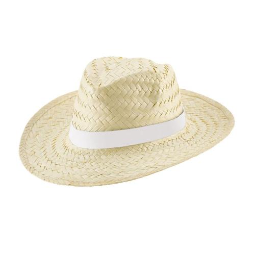 EDWARD RIB. Chapeau de paille naturel