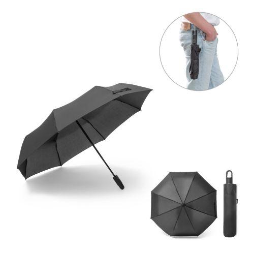 GUSTAVO. Parapluie pongé 190T rPET avec ouverture et fermeture automatiques
