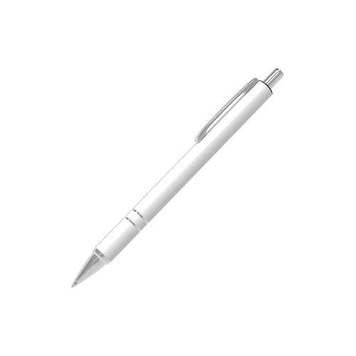 Stylo Alu (Blanc), encre bleue