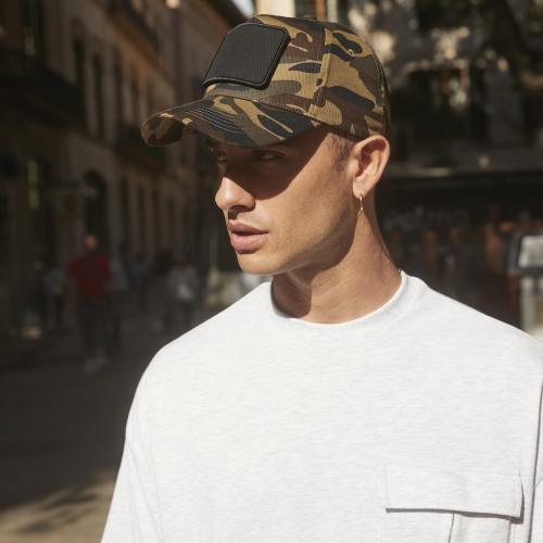 5-panel cap with removable patch