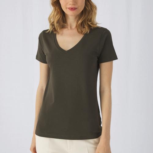 T-shirt Organic Inspire col V Femme