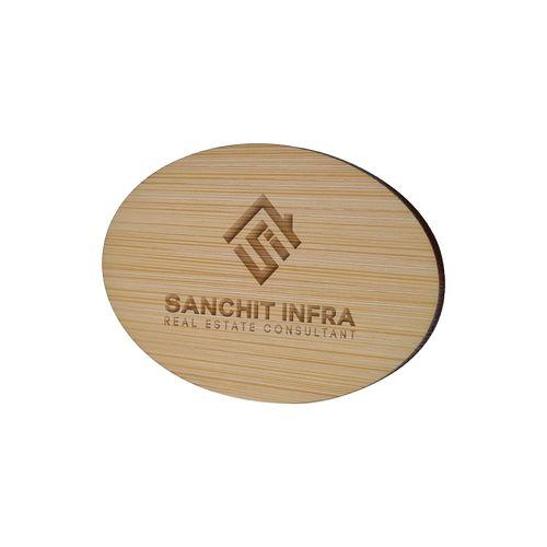 Badge Bamboo Oval