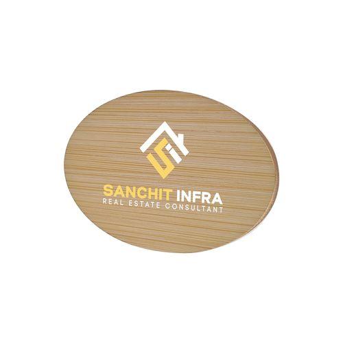 Badge Bamboo Oval