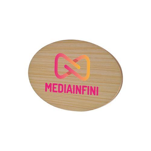 Badge Bamboo Ovale 74x50mm