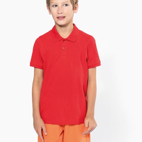 Kids' short-sleeved polo shirt