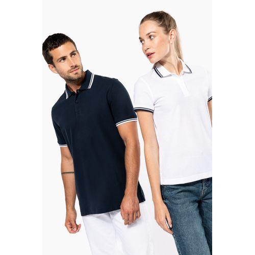 Polo femme manches courtes à rayures