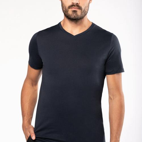 T-shirt Supima® col V manches courtes homme