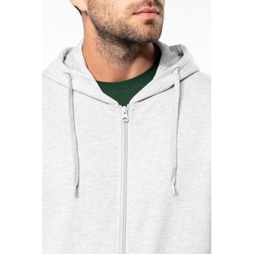 Sweat-shirt recyclé zippé à capuche unisexe