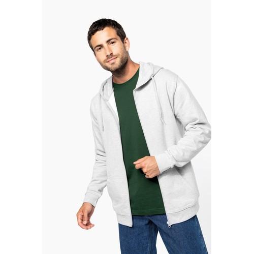 Sweat-shirt recyclé zippé à capuche unisexe