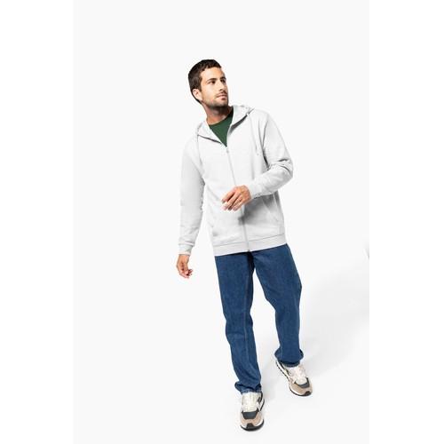 Sweat-shirt recyclé zippé à capuche unisexe