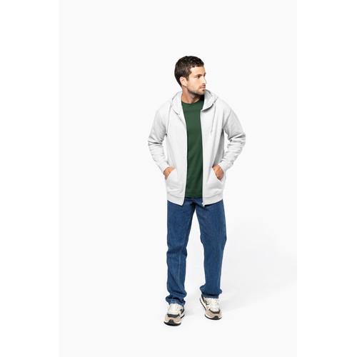 Sweat-shirt recyclé zippé à capuche unisexe