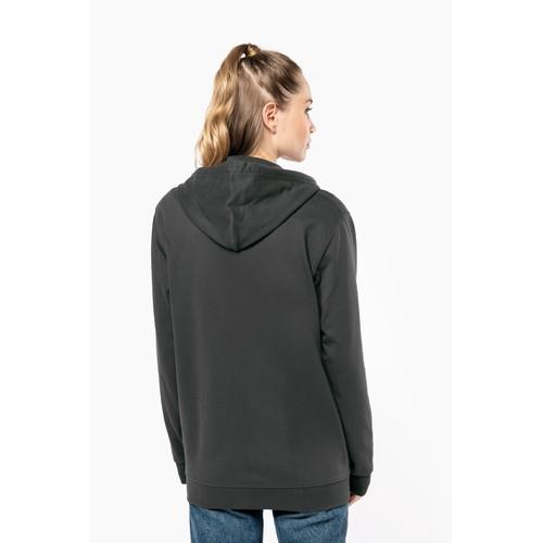 Sweat-shirt recyclé zippé à capuche unisexe
