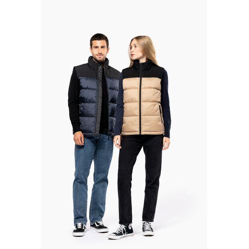 Bodywarmer matelassé bi-ton unisexe