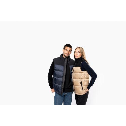 Bodywarmer matelassé bi-ton unisexe