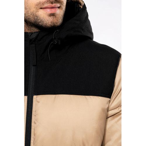 Parka matelassée à capuche bi-ton unisexe