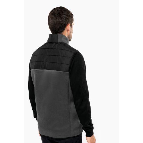 Bodywarmer bi-matière homme
