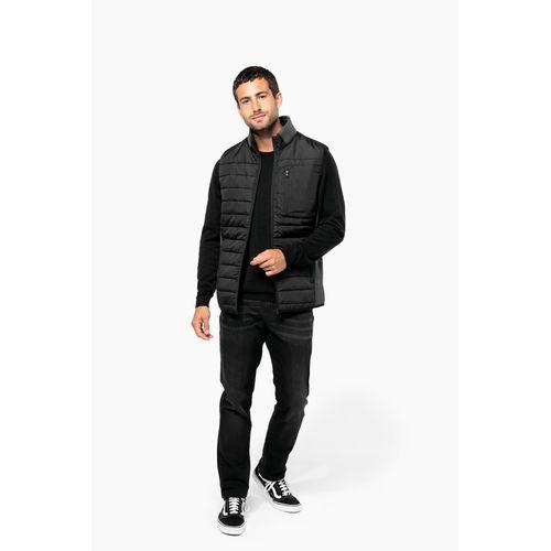 Bodywarmer bi-matière homme