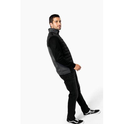 Bodywarmer bi-matière homme