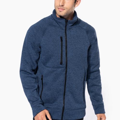 Men's full zip heather jacket