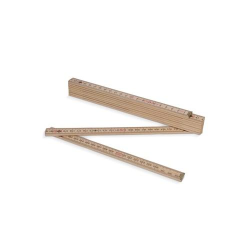 Folding ruler wood 2m premium natural
