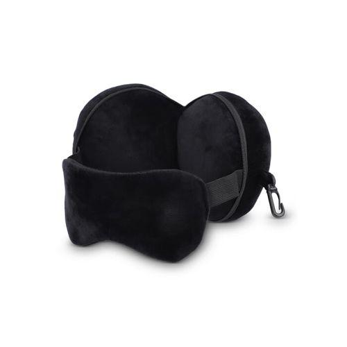 Travel eyemask pillow with zippered case
