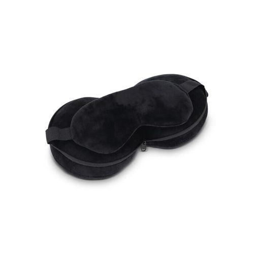 Travel eyemask pillow with zippered case