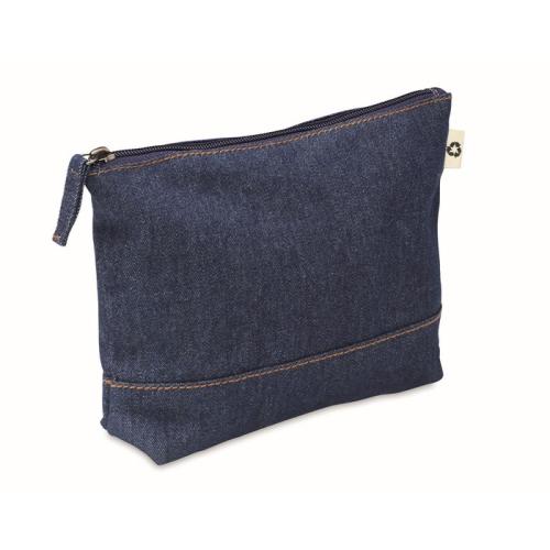 Recycled denim cosmetic pouch  MO6421-04