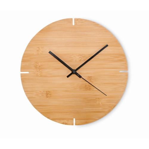 Round shape bamboo wall clock  MO6792-40