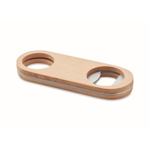 Oval Bamboo bottle opener      MO9925-40