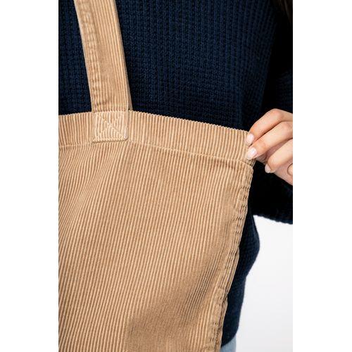 Sac écoresponsable en velours côtelé
