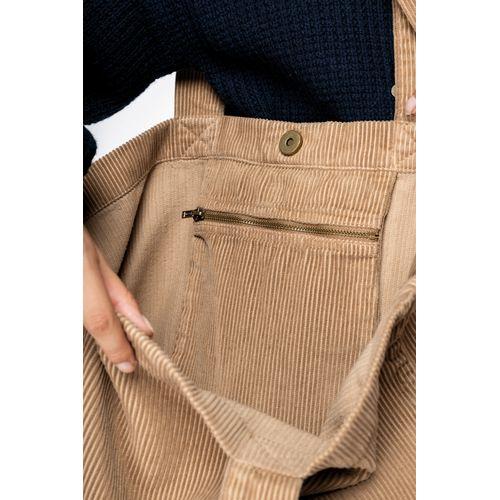 Sac écoresponsable en velours côtelé