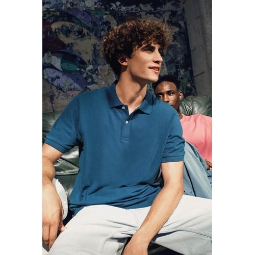 Men’s eco-friendly piqué knit polo shirt