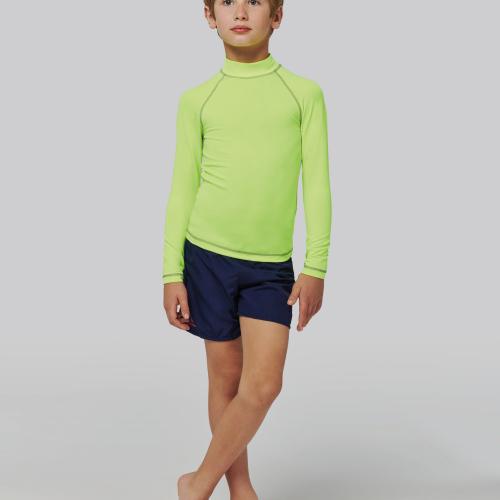 Children’s long-sleeved technical T-shirt with UV protection