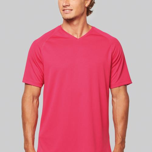 Men's V-neck short-sleeved sports T-shirt