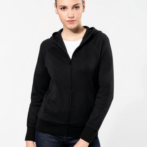 Ladies' zipped hoodie