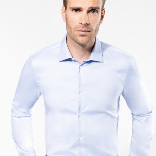 Chemise Oxford pinpoint manches longues homme