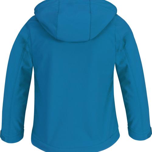 Kids' hooded softshell jacket