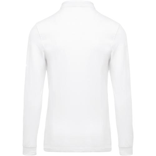 Men's long-sleeved piqué polo shirt