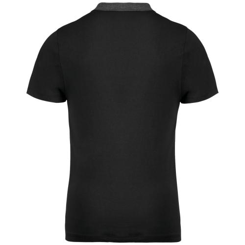 Men's two-tone jersey polo shirt