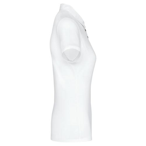 Ladies' short sleeved jersey polo shirt
