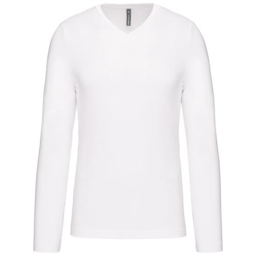 Men's long-sleeved V-neck T-shirt