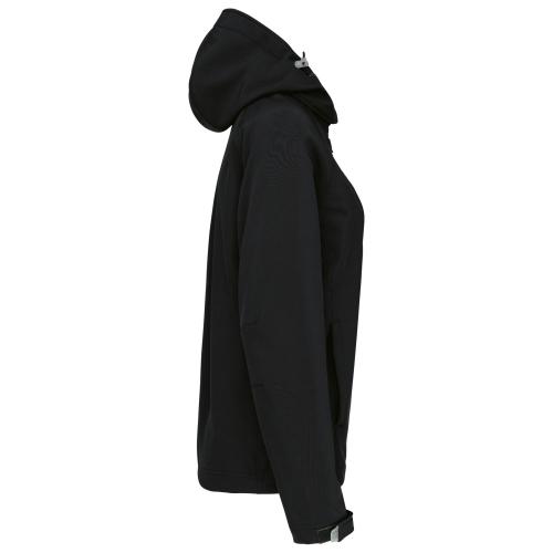 Ladies' detachable hooded softshell jacket