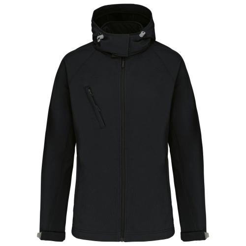 Ladies' detachable hooded softshell jacket