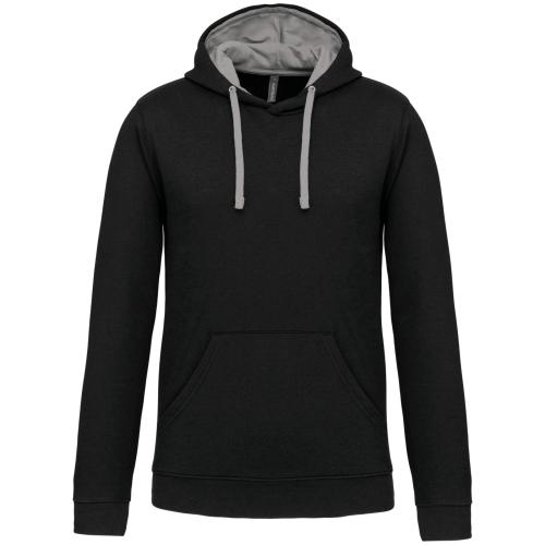Men's contrast hooded sweatshirt